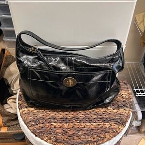 Coach Patent leather hobo bag